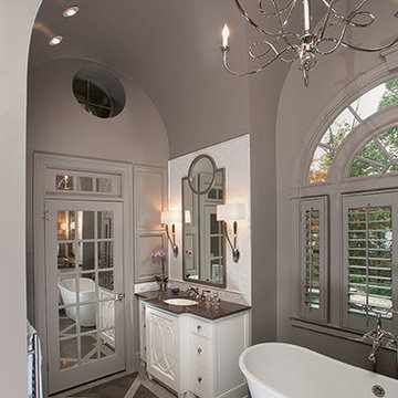 Barrel Vaulted ceiling in master bathroom