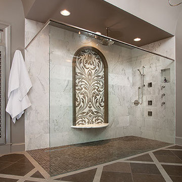 Barrel Vaulted ceiling in master bathroom