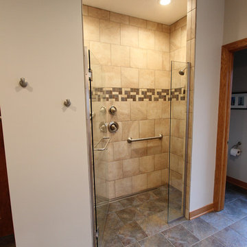 Barrier Free Walk-in Shower with Free Standing Tub ~ Medina, OH