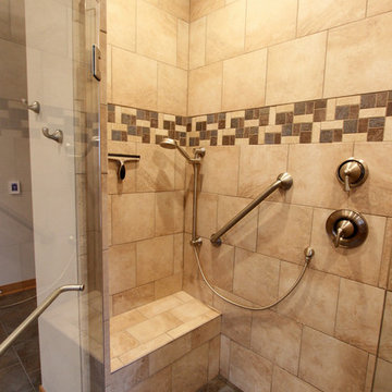 Barrier Free Walk-in Shower with Free Standing Tub ~ Medina, OH