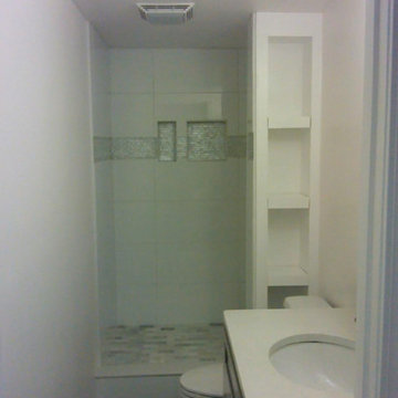 Basement bathroom install - Hines job - complete