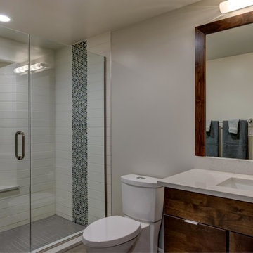 Basement Bathroom Vanity and Shower