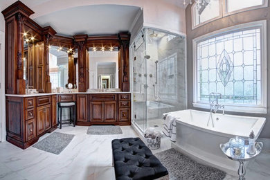 This is an example of a romantic bathroom in Atlanta.