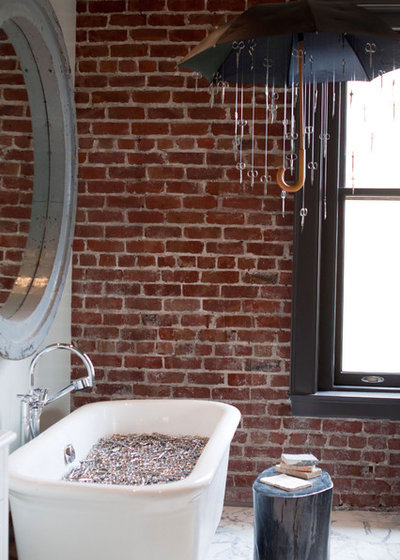 Eclectic Bathroom by Janet Paik