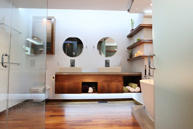 Bild på ett funkis badrum