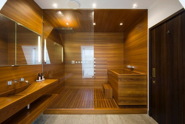 Contemporary Bathroom by Red Button Development