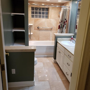 Bath remodel before and after