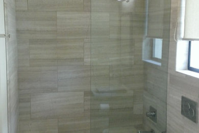 Bathroom - 12" x 24" Valentino Gray Marble Walls / Floor