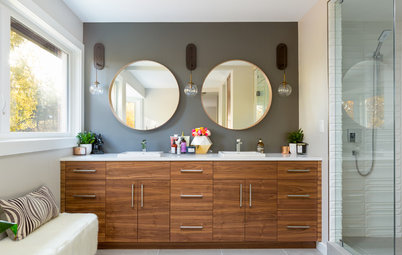 Stealing Space Doubles the Size of This Master Bathroom