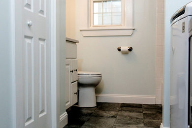 Small transitional bathroom photo in Boston