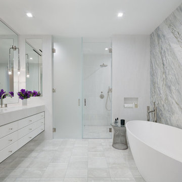 Bathroom and SIDLER Mirror in 200 Amsterdam, New York, NY