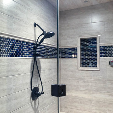 Bathroom and Steam Shower in Finished Basement Cherry Creek West Chester, PA