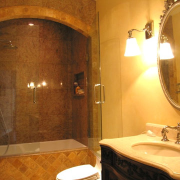Bathroom-Arched Tiled Valance
