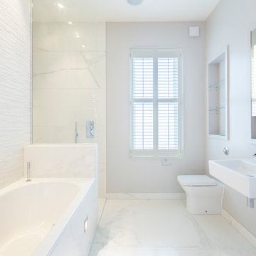 Bathroom - Bianco Trani Muretto 600x300mm