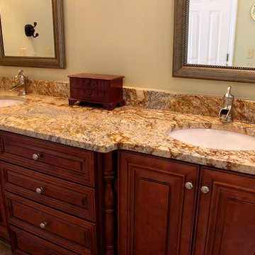 Bathroom Cabinets with granite