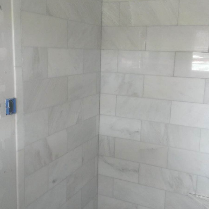 Marble Penny Tile Photos & Ideas Houzz
