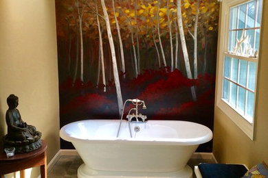 ブリッジポートにあるおしゃれな浴室の写真