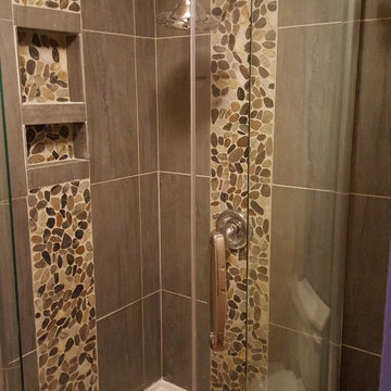 bathroom demo and remodel to a luxury shower