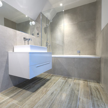 Bathroom - Docks Silver (walls) & Wood 161V (floor)