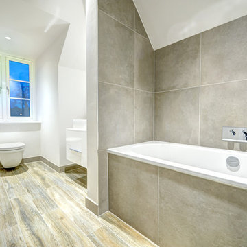 Bathroom - Docks Silver (walls) & Wood 161V (floors)