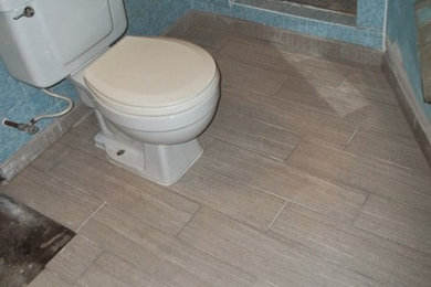 bathroom floor and tile