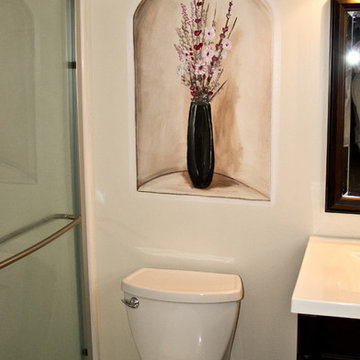 Bathroom Flower Vase Mural