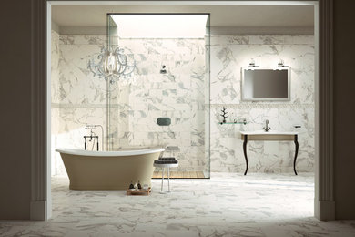 Inspiration for a contemporary bathroom remodel in Las Vegas