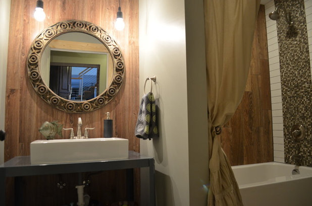 Industrial Bathroom Bathroom in Sandusky home