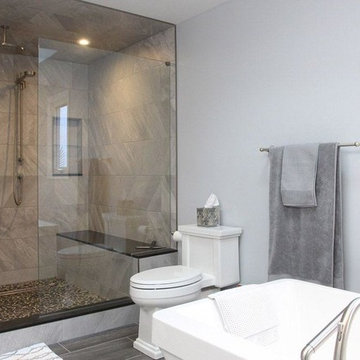 Bathroom: Large Shower and Soaker Tub