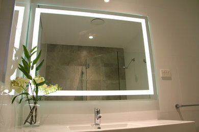 Bathroom mirror with lights