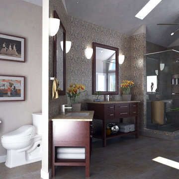 Bathroom: Modern-Traditional Elegance