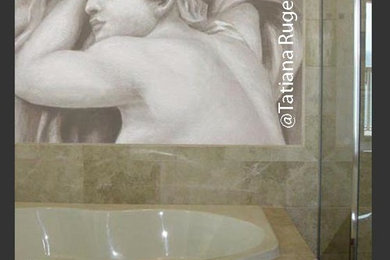 タンパにあるコンテンポラリースタイルのおしゃれな浴室の写真