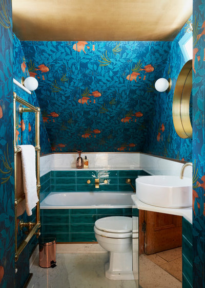 Eclectic Bathroom by Nick Leith-Smith Architecture + Design