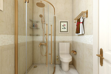 Example of a classic bathroom design in Other