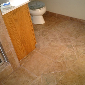 Bathroom porcelain tile