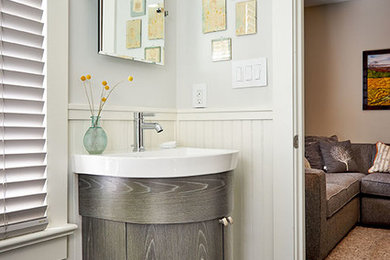 Example of an eclectic bathroom design in Other