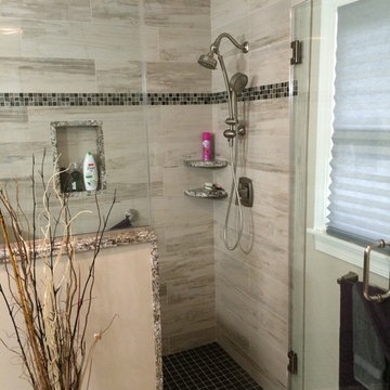 Bathroom remodel-(before and after pictures)