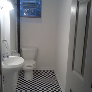 Bathroom Remodel- Checkered Floors