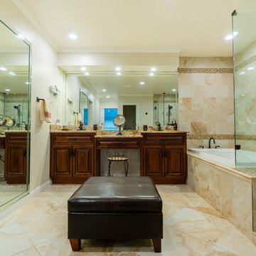 Luxurious Master Bathroom Remodel & Design in Houston, Texas (Full View)