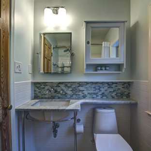 Fotos de baños | Diseños de baños azules con baldosas y/o azulejos