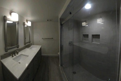 Bathroom - contemporary bathroom idea in Detroit