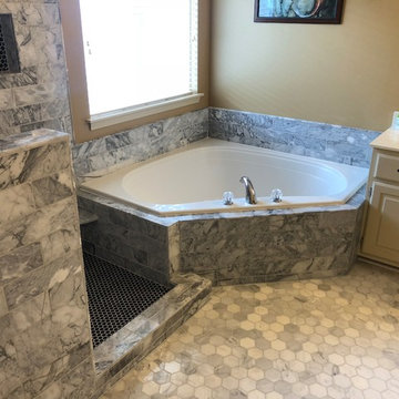 Bathroom Remodel using Marble Tile