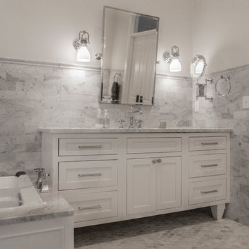 Bathroom Remodel White Marble, Etc.