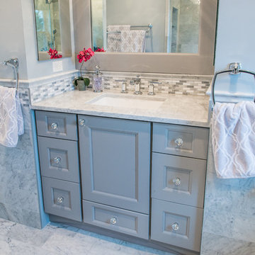 Bathroom Remodel with integrated laundry
