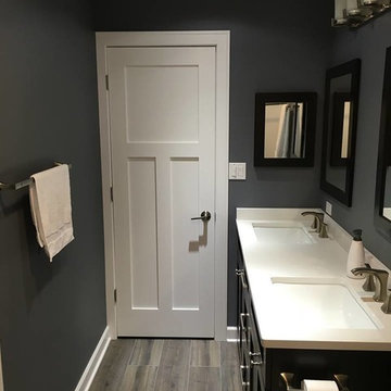Bathroom remodel with Masonite Heritage Winslow Door