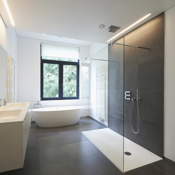 75 Slate Tile Bathroom Ideas You Ll, White Slate Bathroom Tiles