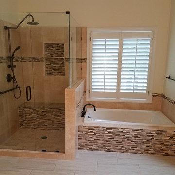 Bathroom Remodeling with Kemper Choice Maple Cabinetry in Black Forest DeWhite