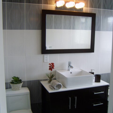 Bathroom Renovation; Ceramic Tile "Kinetic" by http://www.keramin.ca/  - Toronto