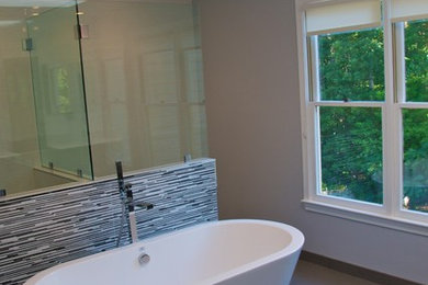 Inspiration for a contemporary bathroom remodel in Baltimore