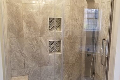 Bathroom - mid-sized transitional bathroom idea in Other